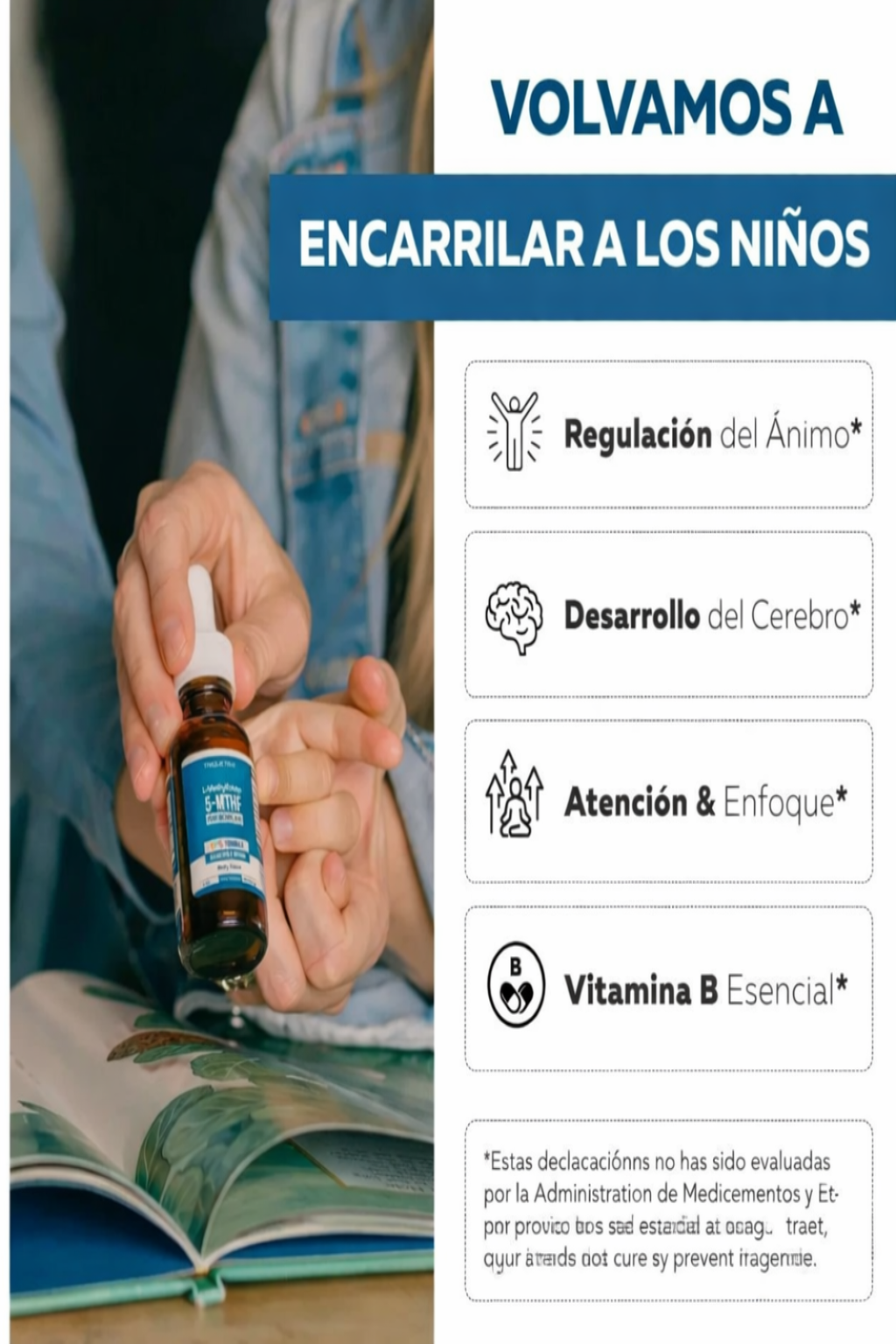 FORMULA NATURAL 5MTHF KIDS - APOYO COGNTIVO Y EMOCIONAL🧠