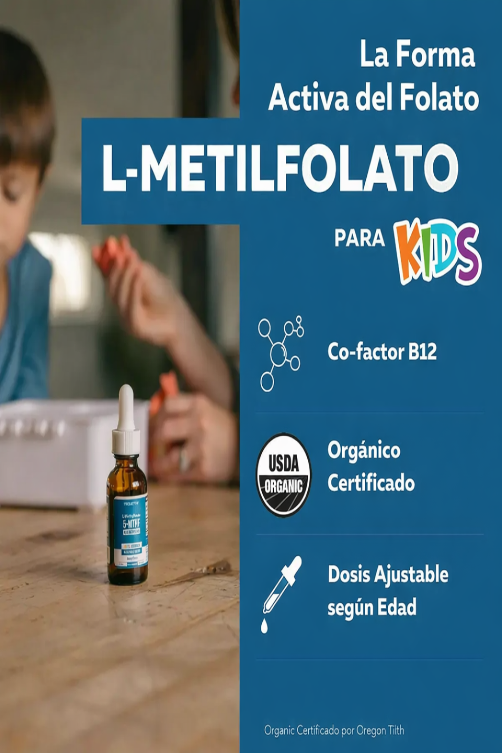 FORMULA NATURAL 5MTHF KIDS - APOYO COGNTIVO Y EMOCIONAL🧠